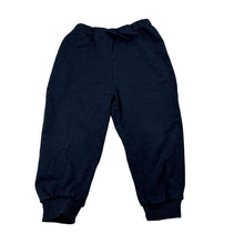 Load image into Gallery viewer, Unisex H&amp;M, navy cotton track pants, adjustable, Inside leg: 28cm, GUC, size 2,  