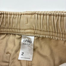 Load image into Gallery viewer, Boys Anko, stretch cotton shorts, elasticated, FUC, size 2,  