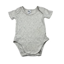 Load image into Gallery viewer, Girls Anko, grey pointelle cotton bodysuit / romper, GUC, size 00,  
