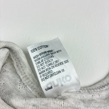 Load image into Gallery viewer, Girls Anko, grey pointelle cotton bodysuit / romper, GUC, size 00,  