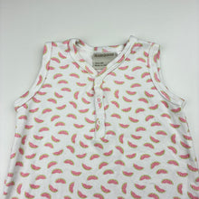 Load image into Gallery viewer, Girls Marquise, soft feel cotton romper, watermelon, EUC, size 00,  