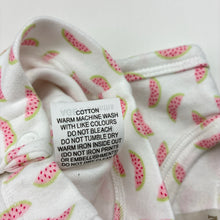 Load image into Gallery viewer, Girls Marquise, soft feel cotton romper, watermelon, EUC, size 00,  