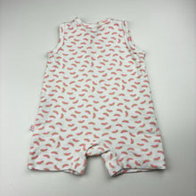 Load image into Gallery viewer, Girls Marquise, soft feel cotton romper, watermelon, EUC, size 00,  