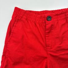 Load image into Gallery viewer, Boys JANIE AND JACK, red linen / cotton shorts, elasticated, EUC, size 4,  
