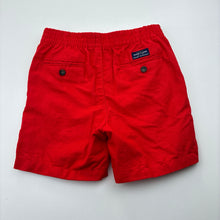 Load image into Gallery viewer, Boys JANIE AND JACK, red linen / cotton shorts, elasticated, EUC, size 4,  