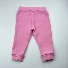 Load image into Gallery viewer, Girls Anko, pink waffle leggings / bottoms, elasticated, FUC, size 0,  