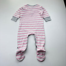 Load image into Gallery viewer, Girls Bebe by Minihaha, striped cotton coverall / romper, FUC, size 0,  