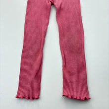 Load image into Gallery viewer, Girls Favourites, ribbed organic cotton leggings, Inside leg: 34cm, FUC, size 4,  