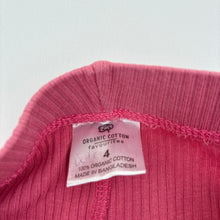Load image into Gallery viewer, Girls Favourites, ribbed organic cotton leggings, Inside leg: 34cm, FUC, size 4,  