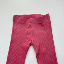 Load image into Gallery viewer, Girls Favourites, ribbed organic cotton leggings, Inside leg: 34cm, FUC, size 4,  