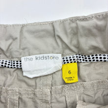 Load image into Gallery viewer, Boys TheKidStore, lightweight cotton pants, adjustable, Inside leg: 49cm, mark left knee, FUC, size 6,  