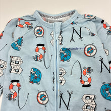 Load image into Gallery viewer, Boys Bonds, zip wondersuit / zippy / romper, marks on front, FUC, size 3,  