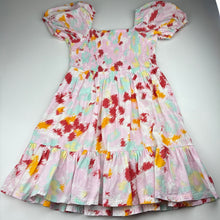 Load image into Gallery viewer, Girls Tilii, cotton lined viscose / cotton / linen dress, EUC, size 16, L: 74cm