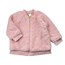 Load image into Gallery viewer, Girls Dymples, lined zip up faux fur jacket, EUC, size 000,  