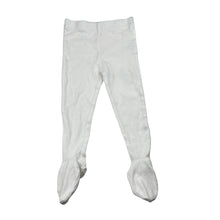 Load image into Gallery viewer, Girls MIANN &amp; Co, pointelle cotton footed leggings / bottoms, GUC, size 1,  