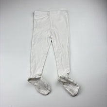 Load image into Gallery viewer, Girls MIANN &amp; Co, pointelle cotton footed leggings / bottoms, GUC, size 1,  