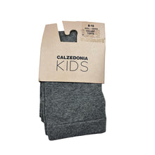 Load image into Gallery viewer, Girls CALZEDONIA Kids, grey / silver &amp; black spot tights / stockings, NEW, size 8-10,  