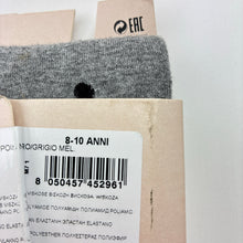 Load image into Gallery viewer, Girls CALZEDONIA Kids, grey / silver &amp; black spot tights / stockings, NEW, size 8-10,  