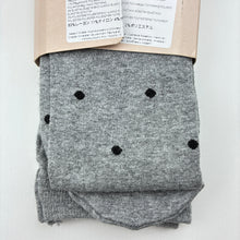 Load image into Gallery viewer, Girls CALZEDONIA Kids, grey / silver &amp; black spot tights / stockings, NEW, size 8-10,  