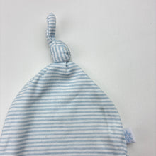 Load image into Gallery viewer, Unisex Marquise, blue &amp; white stripe cotton hat / beanie, EUC, size 0000,  