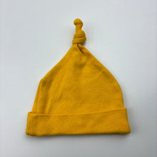 Load image into Gallery viewer, Unisex yellow, cotton hat / beanie, EUC, size 000,  