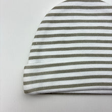 Load image into Gallery viewer, Unisex striped, cotton hat / beanie, GUC, size 000,  