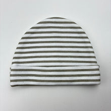 Load image into Gallery viewer, Unisex striped, cotton hat / beanie, GUC, size 000,  