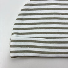 Load image into Gallery viewer, Unisex striped, cotton hat / beanie, GUC, size 000,  