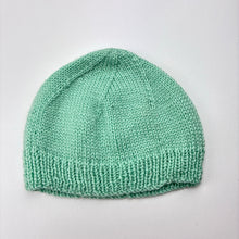 Load image into Gallery viewer, Unisex hand made, knitted hat / beanie, EUC, size 00-0,  