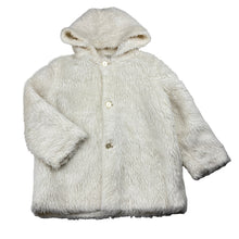 Load image into Gallery viewer, Girls vintage, lined faux fur hooded jacket / coat, GUC, size 1,  