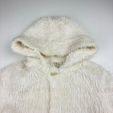 Load image into Gallery viewer, Girls vintage, lined faux fur hooded jacket / coat, GUC, size 1,  