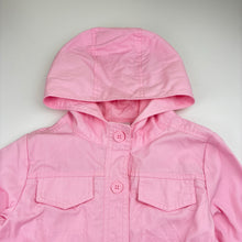Load image into Gallery viewer, Girls H&amp;T, lightweight hooded jacket / coat, EUC, size 7,  
