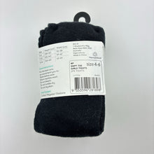 Load image into Gallery viewer, Girls Brilliant Basics, set of 2 cotton blend black tights / stockings, NEW, size 4-6,  
