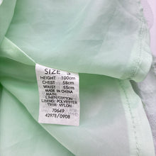 Load image into Gallery viewer, Girls H+T, vintage lined embroidered linen / cotton dress, small mark upper back, FUC, size 3, L: 54cm