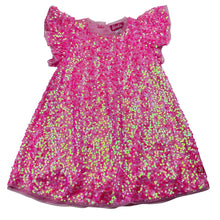 Load image into Gallery viewer, Girls Barbie, cotton lined tulle &amp; sequin party dress, GUC, size 4, L: 55cm