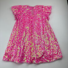 Load image into Gallery viewer, Girls Barbie, cotton lined tulle &amp; sequin party dress, GUC, size 4, L: 55cm