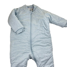 Load image into Gallery viewer, Unisex Merino Baby, merino wool blend wadded cotton sleepsuit, EUC, size 1-2,  