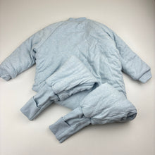 Load image into Gallery viewer, Unisex Merino Baby, merino wool blend wadded cotton sleepsuit, EUC, size 1-2,  
