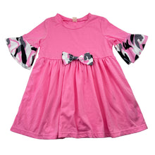 Load image into Gallery viewer, Girls pink, soft feel lightweight dress, EUC, size 3, L: 46cm