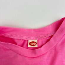 Load image into Gallery viewer, Girls pink, soft feel lightweight dress, EUC, size 3, L: 46cm