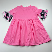 Load image into Gallery viewer, Girls pink, soft feel lightweight dress, EUC, size 3, L: 46cm