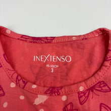 Load image into Gallery viewer, Girls INEXTENSO, cotton summer dress, butterflies, EUC, size 3, L: 45cm
