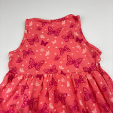 Load image into Gallery viewer, Girls INEXTENSO, cotton summer dress, butterflies, EUC, size 3, L: 45cm