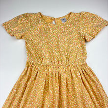 Load image into Gallery viewer, Girls Target, yellow floral cotton dress, EUC, size 6, L: 63cm