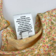 Load image into Gallery viewer, Girls Target, yellow floral cotton dress, EUC, size 6, L: 63cm