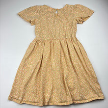 Load image into Gallery viewer, Girls Target, yellow floral cotton dress, EUC, size 6, L: 63cm