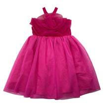 Load image into Gallery viewer, Girls pink, party dress, no size, armpit to armpit: 26cm, EUC, size 3, L: 54cm
