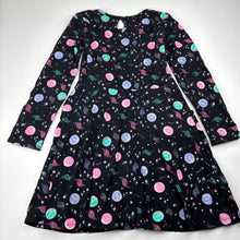 Load image into Gallery viewer, Girls Target, cotton long sleeve dress, pockets, EUC, size 7, L: 60cm