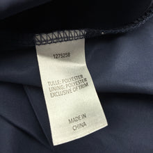 Load image into Gallery viewer, Girls KID, lined navy tulle &amp; silver glitter party dress, EUC, size 4, L: 64cm
