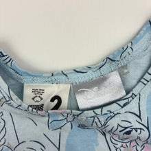 Load image into Gallery viewer, Girls Cotton On, Disney Frozen cotton short sleeve dress, GUC, size 2, L: 45cm